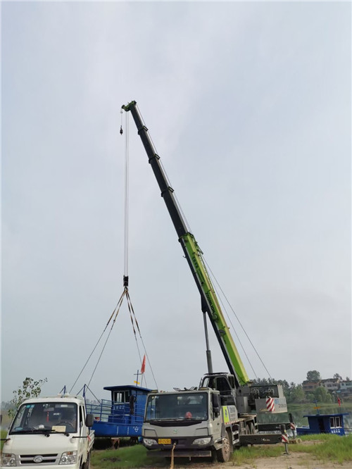 上思县桥梁建设吊装案例